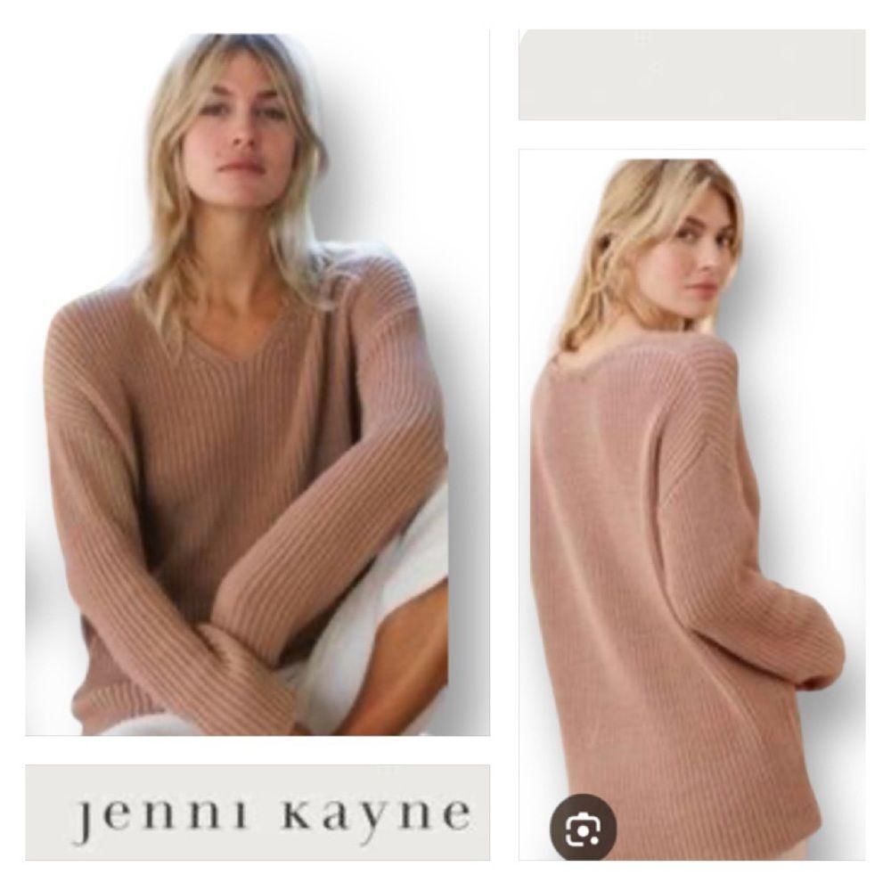 Jenni Kayne Alpaca Wool Blend Cabin Chunky Knit Sweater In Powder Blush Size M